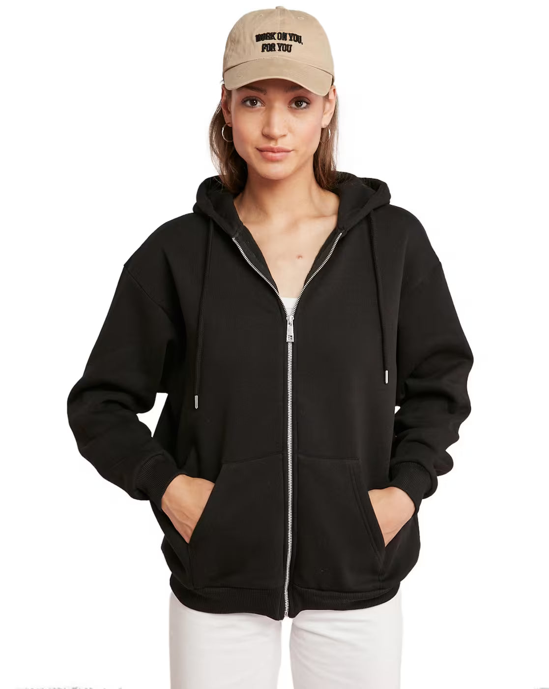 Zip-Up Women's Hoodie Sweatshirt